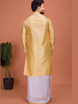 Plain Cotton kurta For men 2