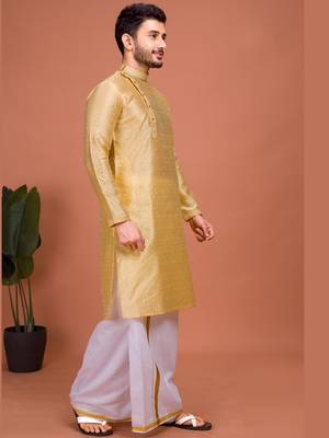 Plain Cotton kurta For men 5