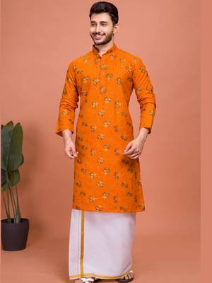 Plain Cotton kurta For men 1