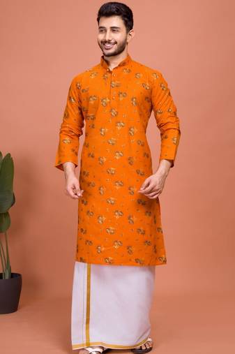 Plain Cotton kurta For men