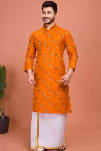 Plain Cotton kurta For men