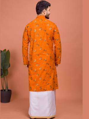 Plain Cotton kurta For men 2
