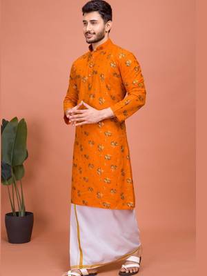 Plain Cotton kurta For men 3