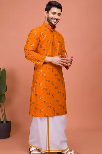 Plain Cotton kurta For men