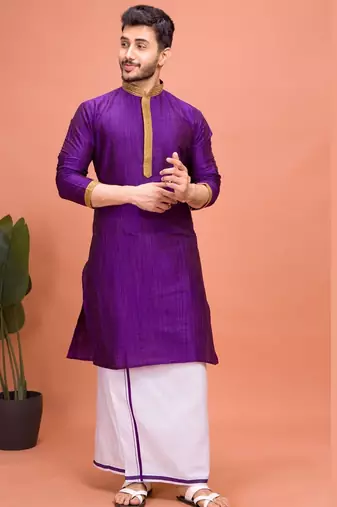 Plain Cotton kurta For men