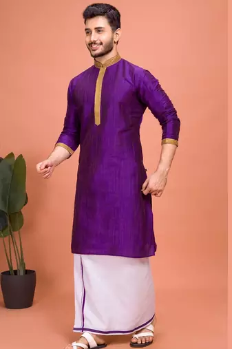Plain Cotton kurta For men