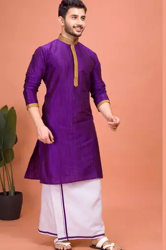 Plain Cotton kurta For men