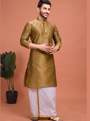 Plain Cotton kurta For men 1