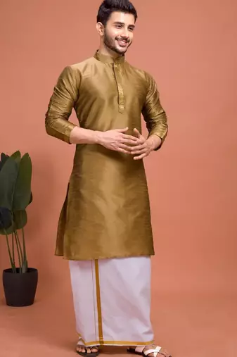 Plain Cotton kurta For men