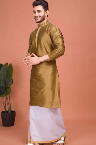 Plain Cotton kurta For men