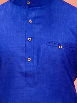 Plain Cotton kurta For men 4