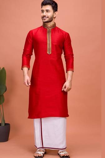 Plain Cotton kurta For men