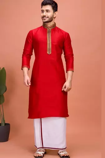 Plain Cotton kurta For men