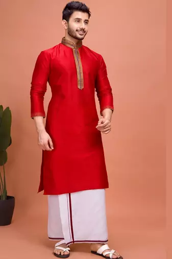 Plain Cotton kurta For men
