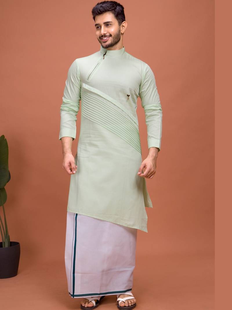 Plain Cotton kurta For men