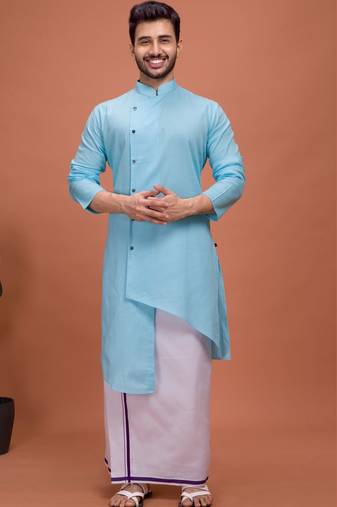 Plain Cotton kurta For men