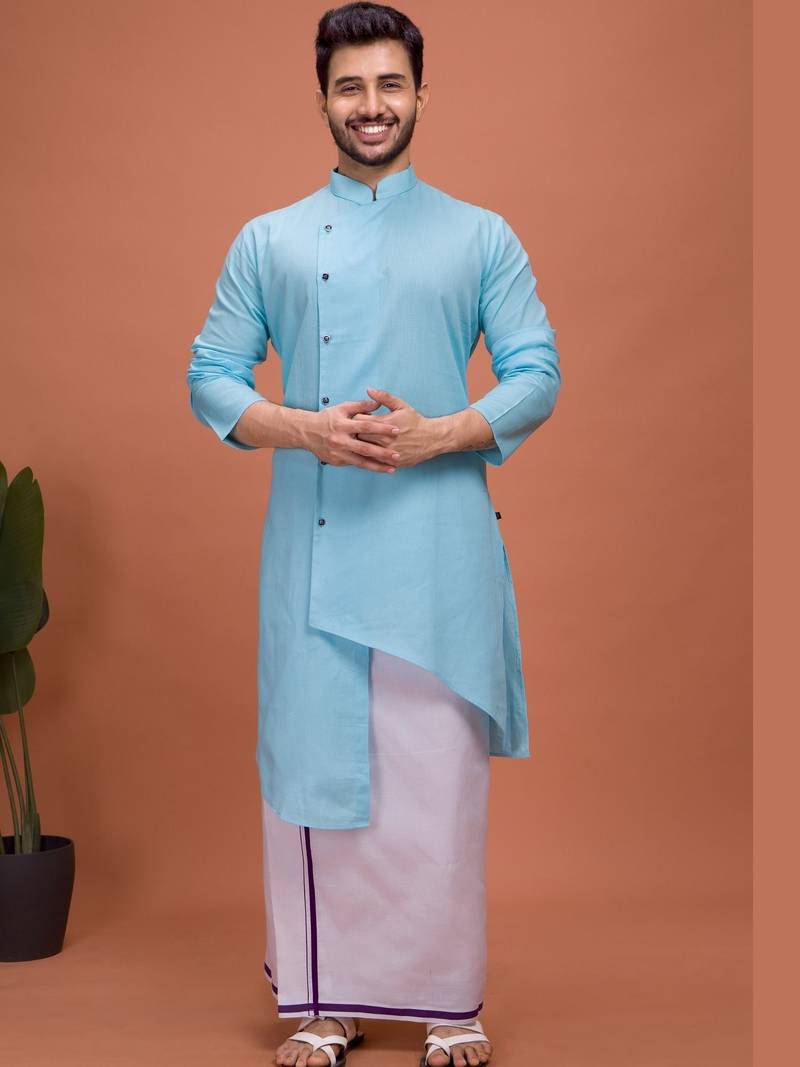 Plain Cotton kurta For men