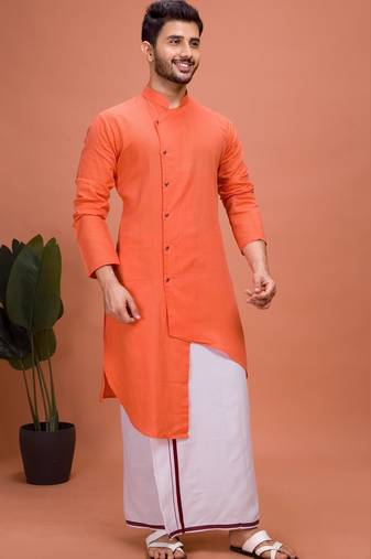 Plain Cotton kurta For men