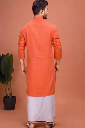 Plain Cotton kurta For men