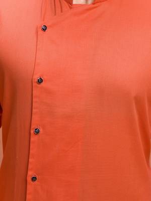 Plain Cotton kurta For men 4
