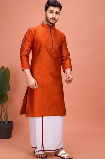 Plain Cotton kurta For men