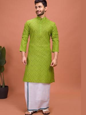 Plain Cotton kurta For men 1