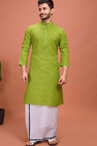 Plain Cotton kurta For men