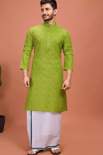 Plain Cotton kurta For men