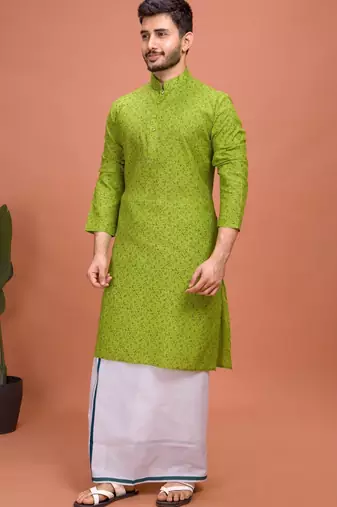 Plain Cotton kurta For men