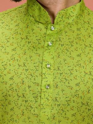 Plain Cotton kurta For men 4