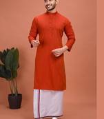 Plain Cotton kurta For men