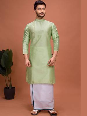 Plain Cotton kurta For men 1