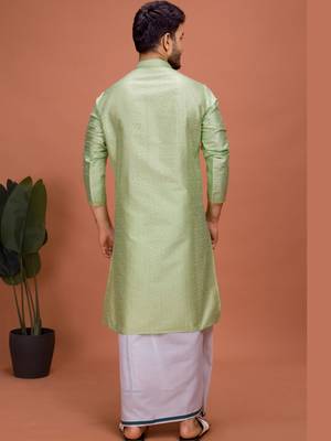 Plain Cotton kurta For men 2