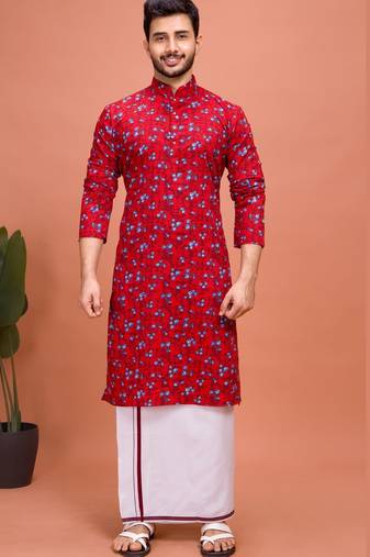Plain Cotton kurta For men