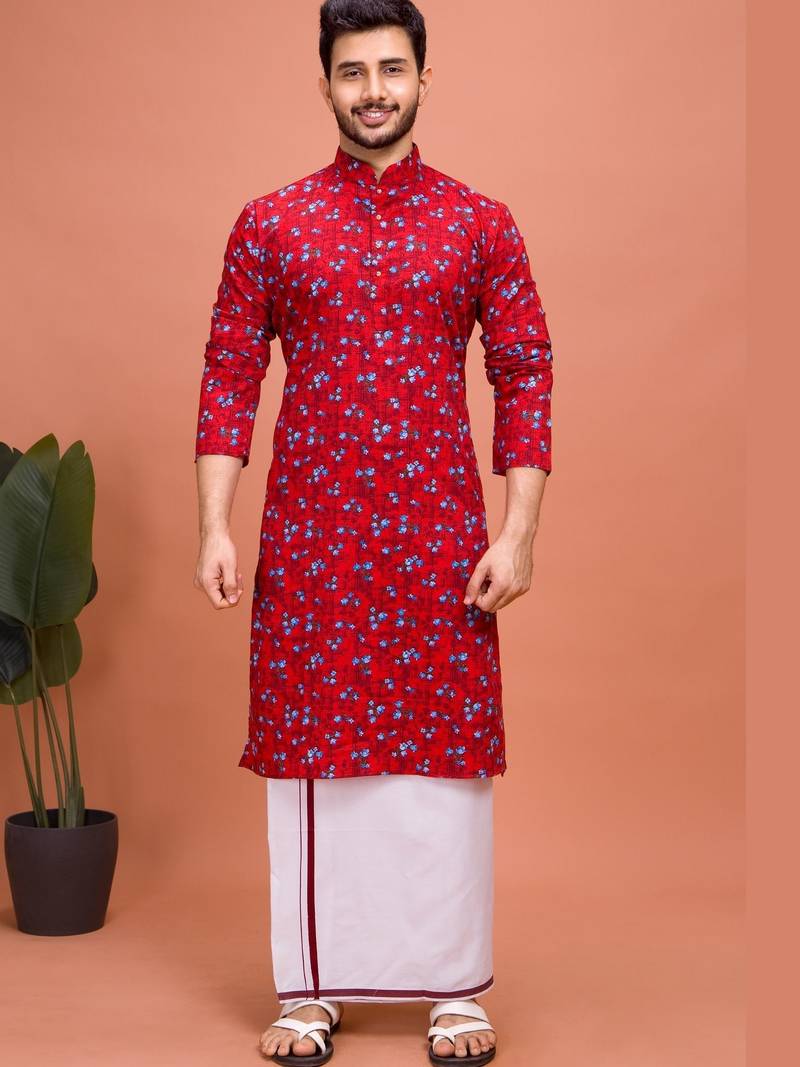 Plain Cotton kurta For men