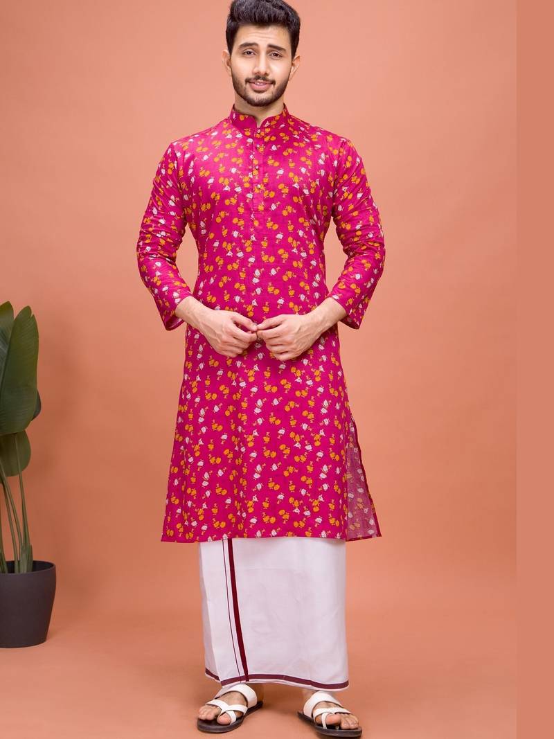 Plain Cotton kurta For men