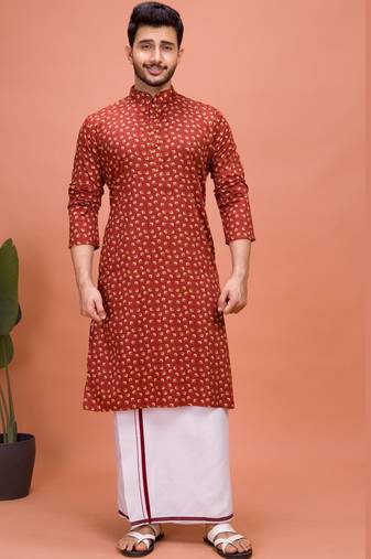 Plain Cotton kurta For men