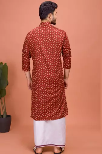 Plain Cotton kurta For men