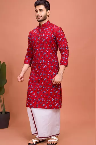 Plain Cotton kurta For men