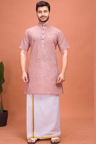 Plain Cotton kurta For men