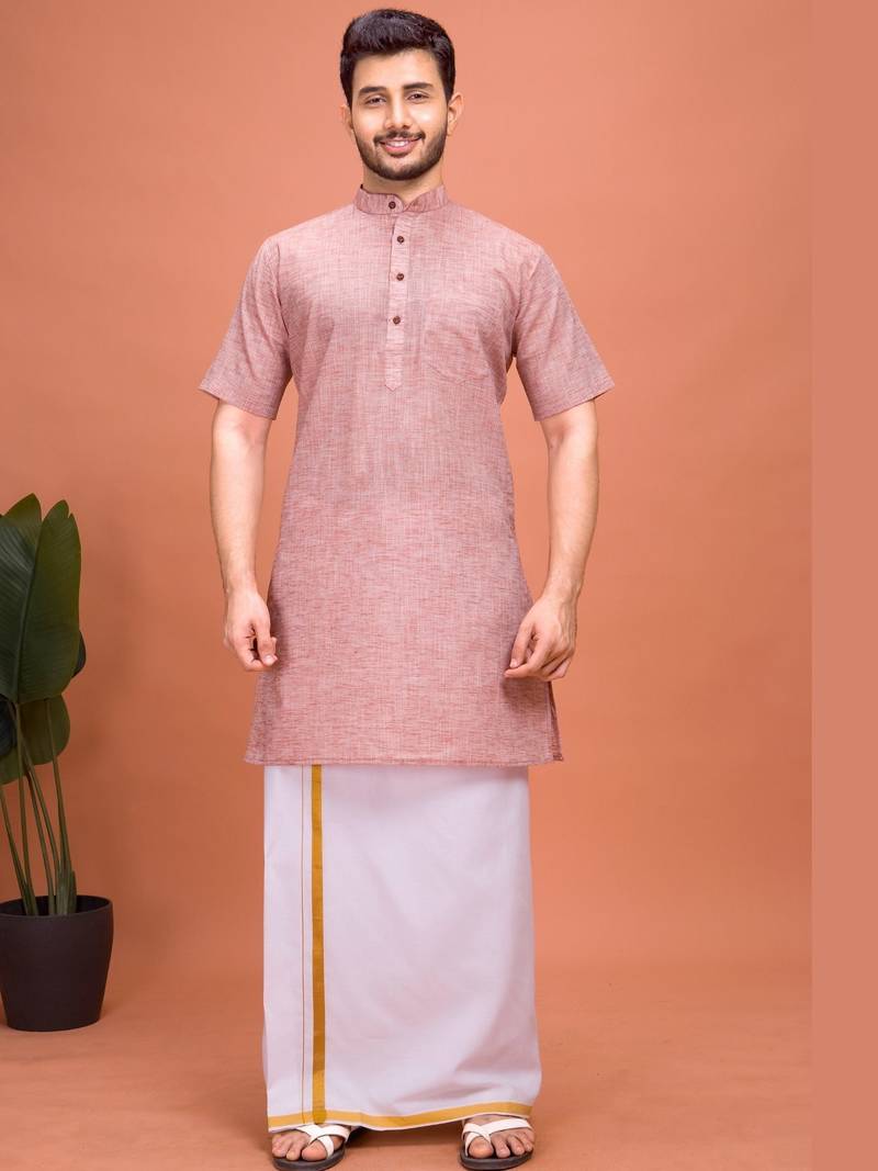 Plain Cotton kurta For men