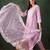 Pink Embroidered kurta with pant & dupatta