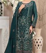 Rama sequins work faux georgette salwar kameez