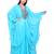 Elegant Sky Blue Layered Stitched Kaftan with Statement leafy Embroidery for Special Occasion