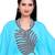Elegant Sky Blue Layered Stitched Kaftan with Statement leafy Embroidery for Special Occasion