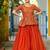 Fendy Fabrics with Sequins Embroidered work Blouse With Plain Lehenga