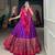 purple tussar silk traditional printed lehenga choli
