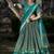 green tussar silk traditional printed lehenga choli