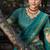 green tussar silk traditional printed lehenga choli
