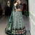 green tussar silk traditional printed lehenga choli